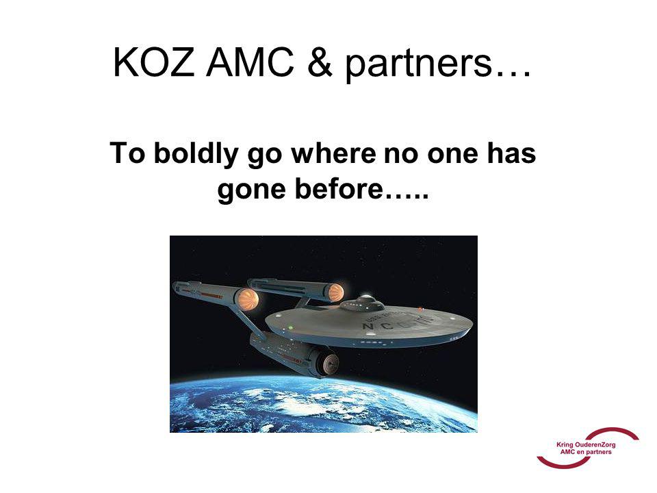 To boldly go where no one has gone before…..