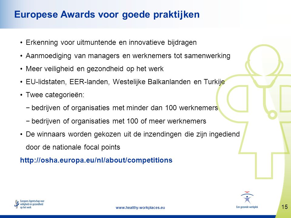 Europese Awards voor goede praktijken