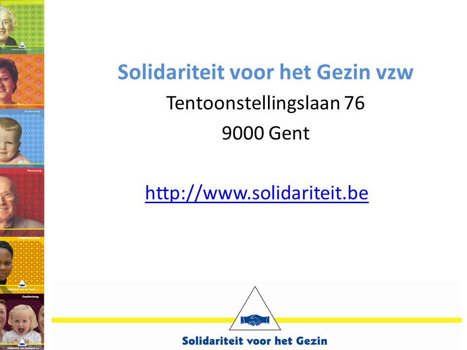 Solidariteit voor het Gezin vzw Tentoonstellingslaan Gent