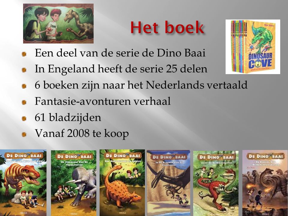 Het boek Een deel van de serie de Dino Baai