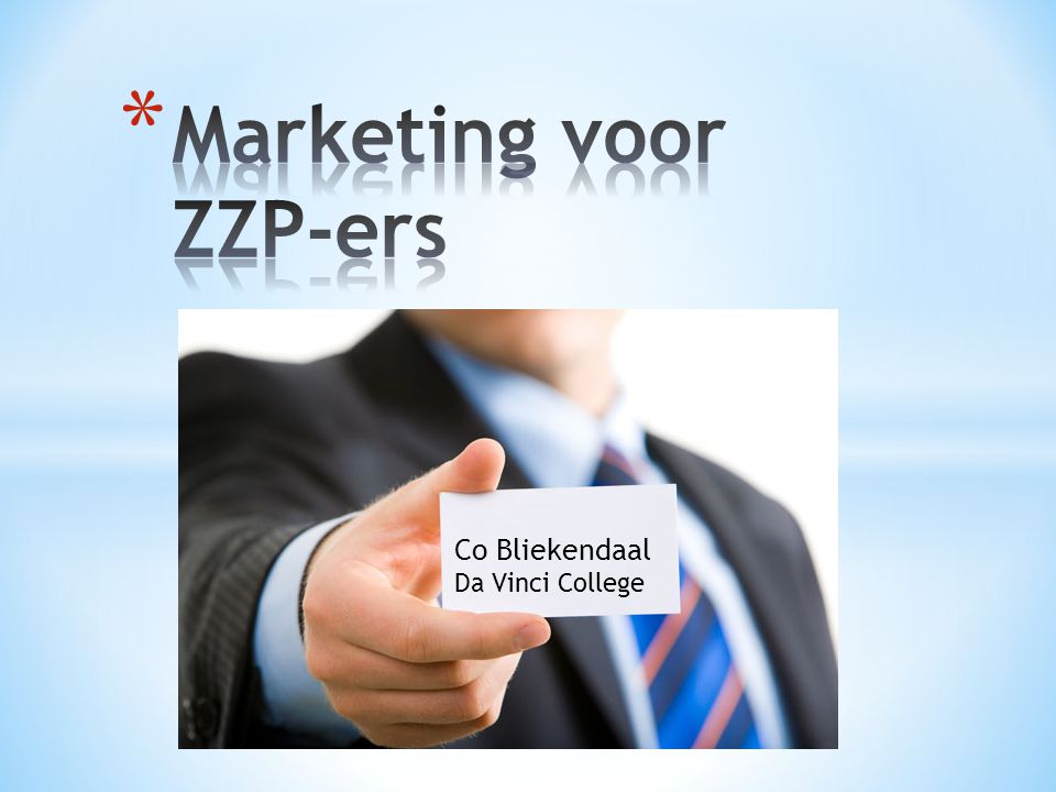 Marketing voor ZZP-ers