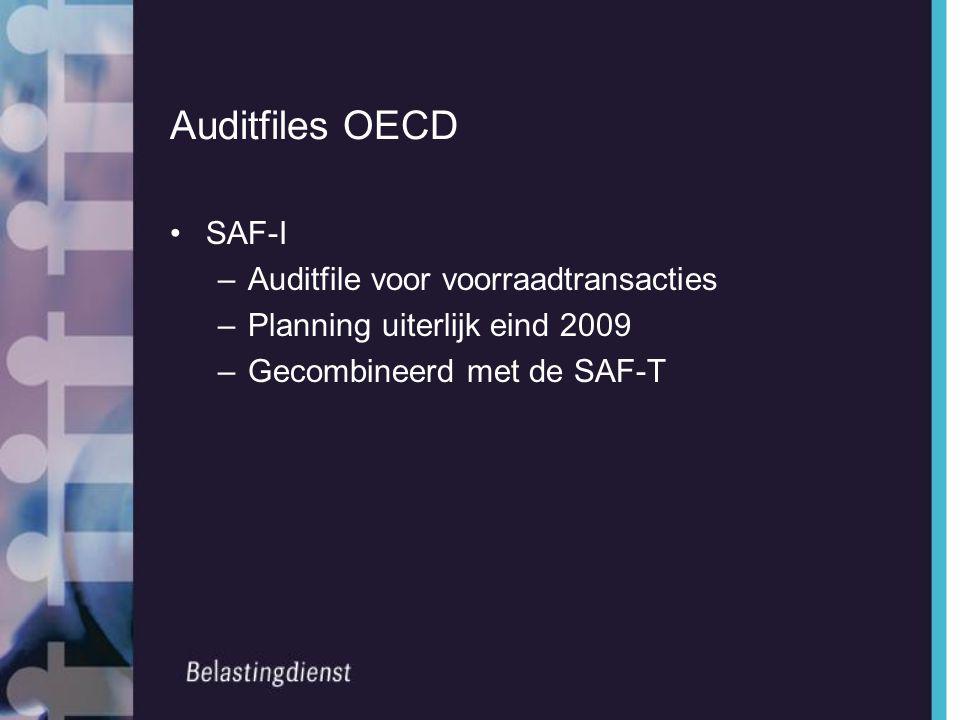 Auditfiles OECD SAF-I Auditfile voor voorraadtransacties