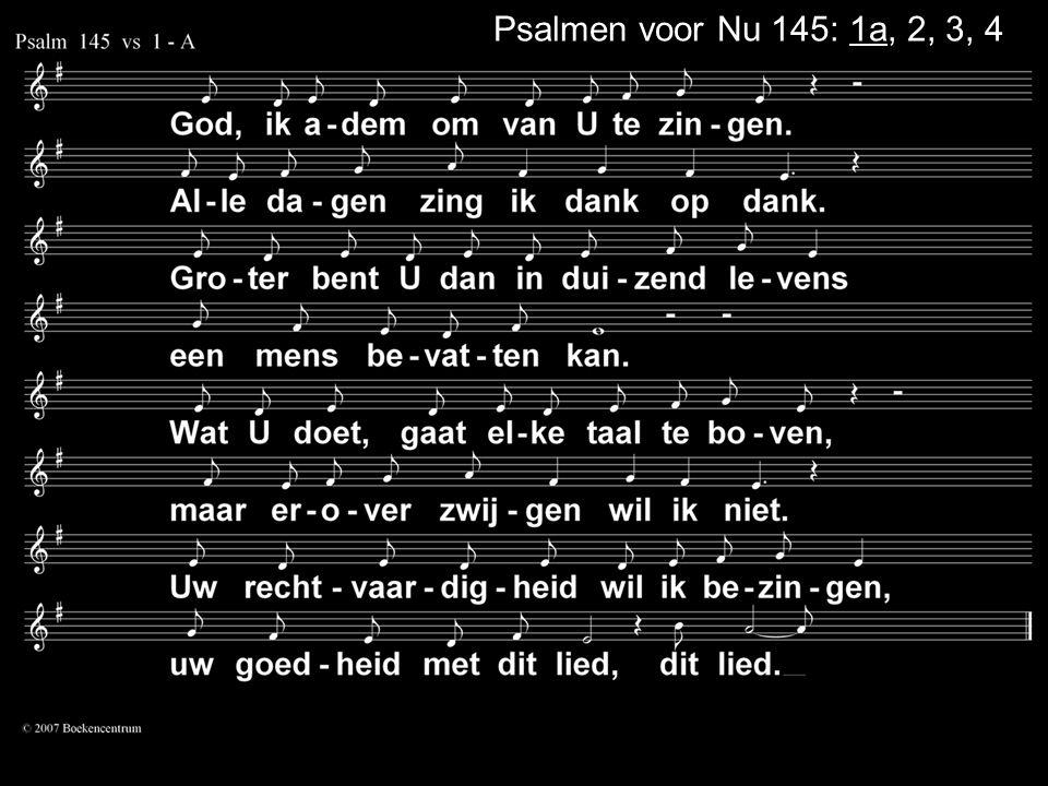 Psalmen voor Nu 145: 1a, 2, 3, 4