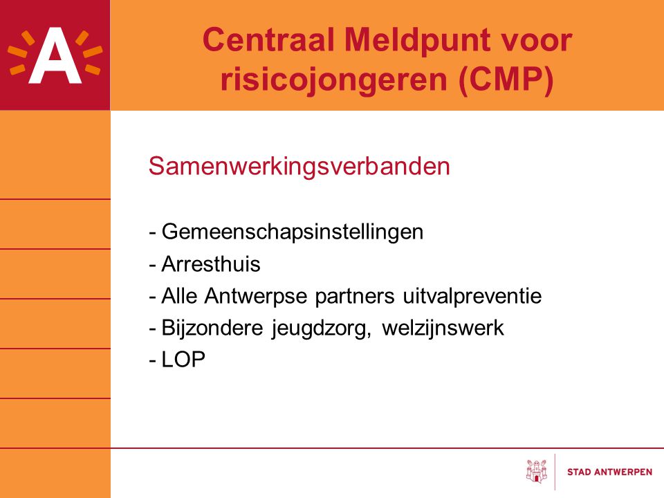 Centraal Meldpunt voor risicojongeren (CMP)