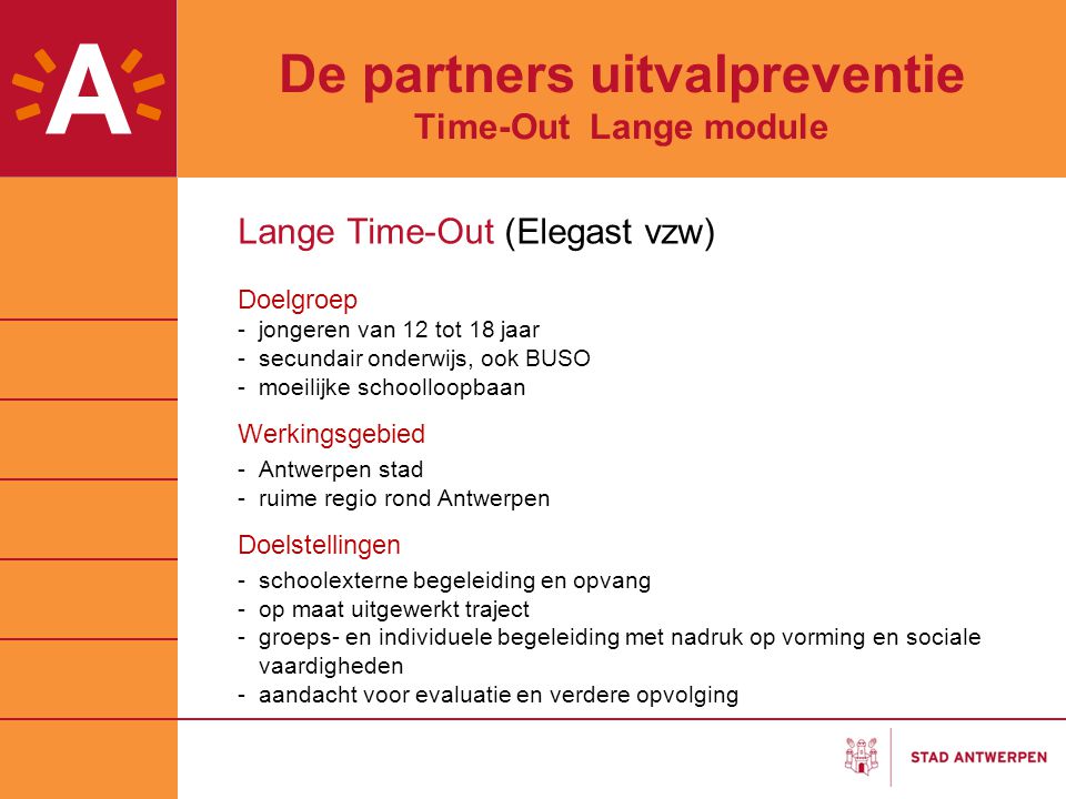 De partners uitvalpreventie Time-Out Lange module