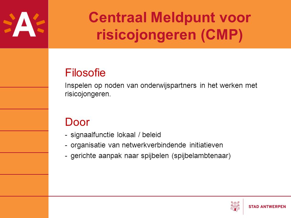 Centraal Meldpunt voor risicojongeren (CMP)