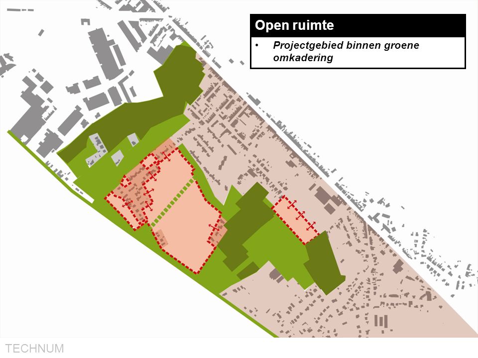 Open ruimte Projectgebied binnen groene omkadering