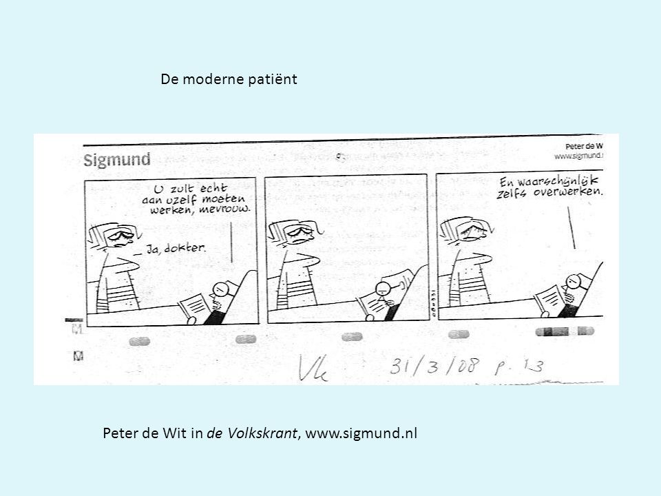 De moderne patiënt Peter de Wit in de Volkskrant,
