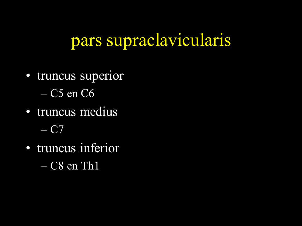 pars supraclavicularis