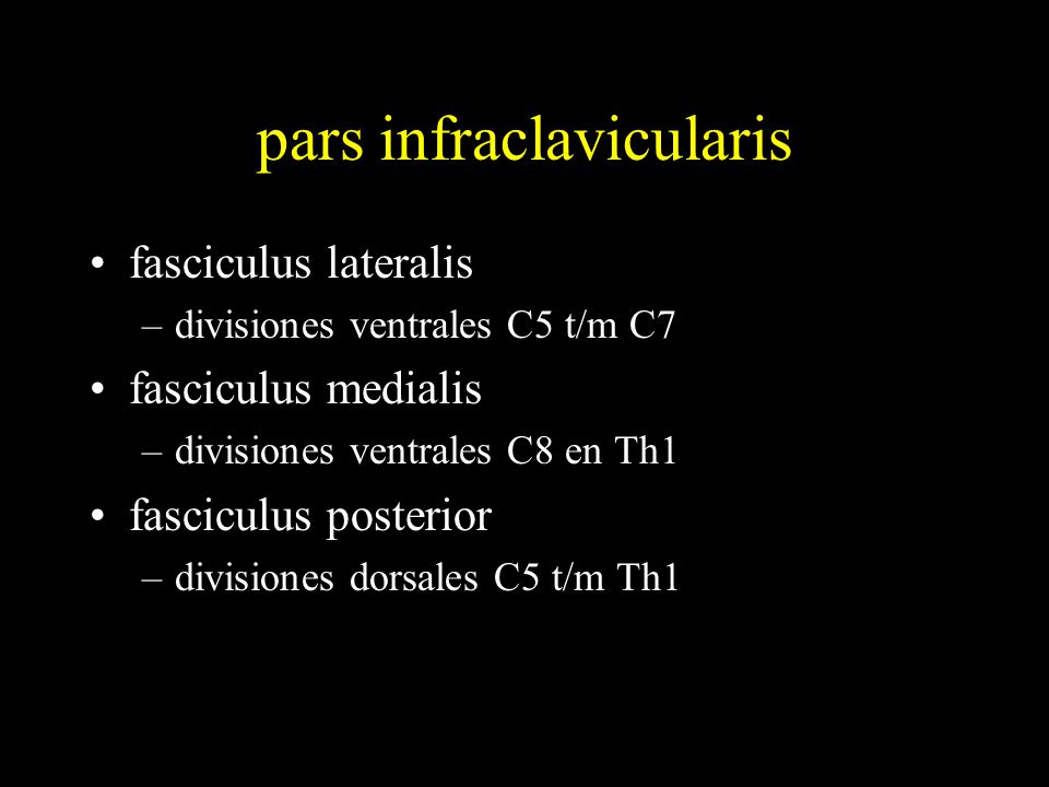 pars infraclavicularis
