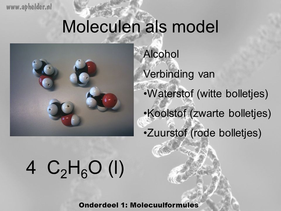 Onderdeel 1: Molecuulformules