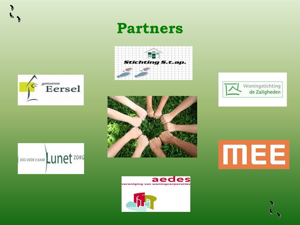 Partners Om tot een succesvol project te komen kunnen we het niet alleen en derhalve hebben we een aantal partners gezocht en gevonden.
