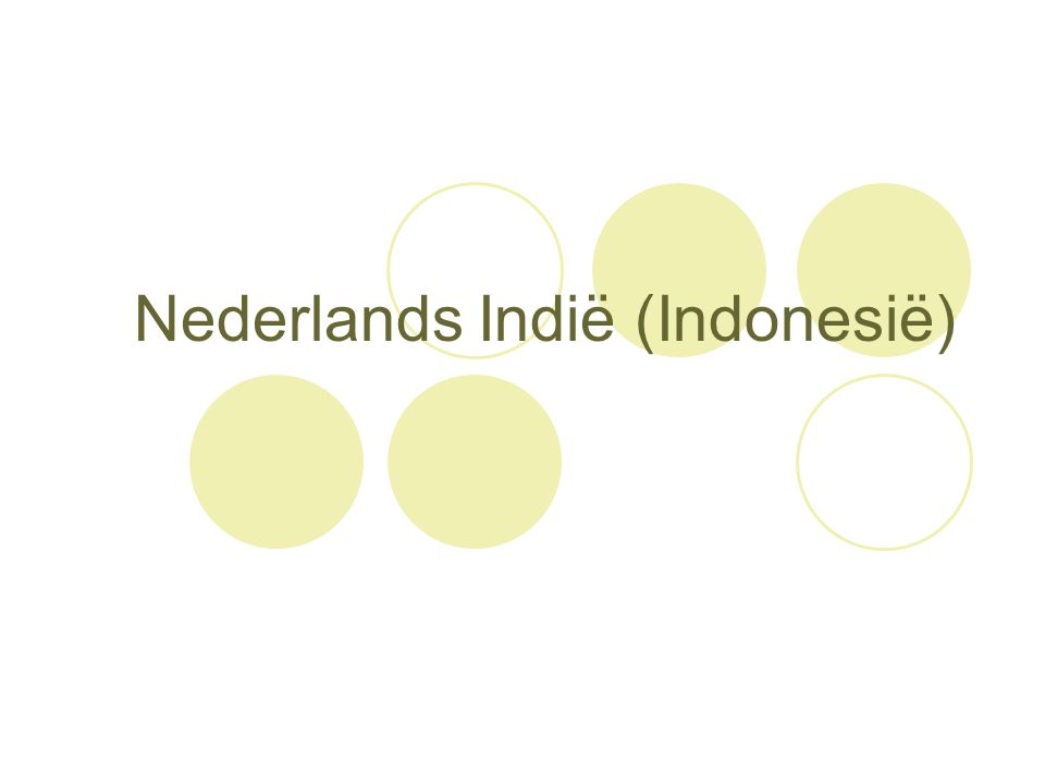 Nederlands Indië (Indonesië)