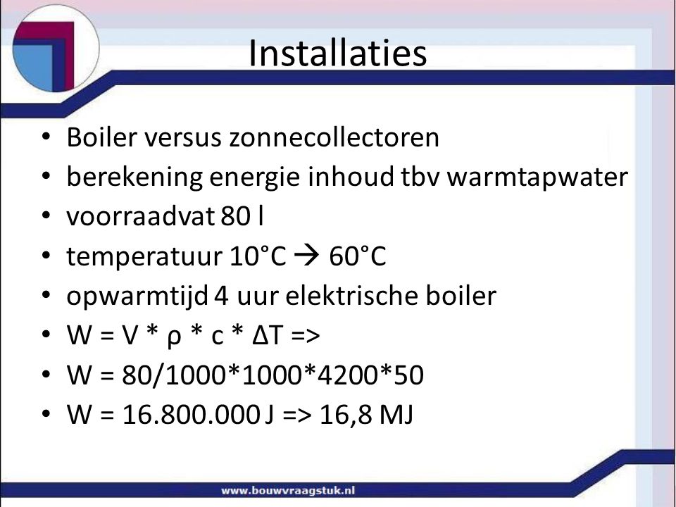 Installaties Boiler versus zonnecollectoren