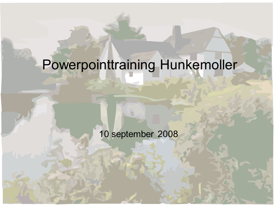 Powerpointtraining Hunkemoller