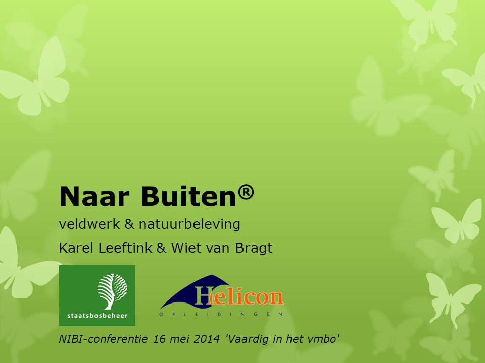 Naar Buiten® veldwerk & natuurbeleving Karel Leeftink & Wiet van Bragt
