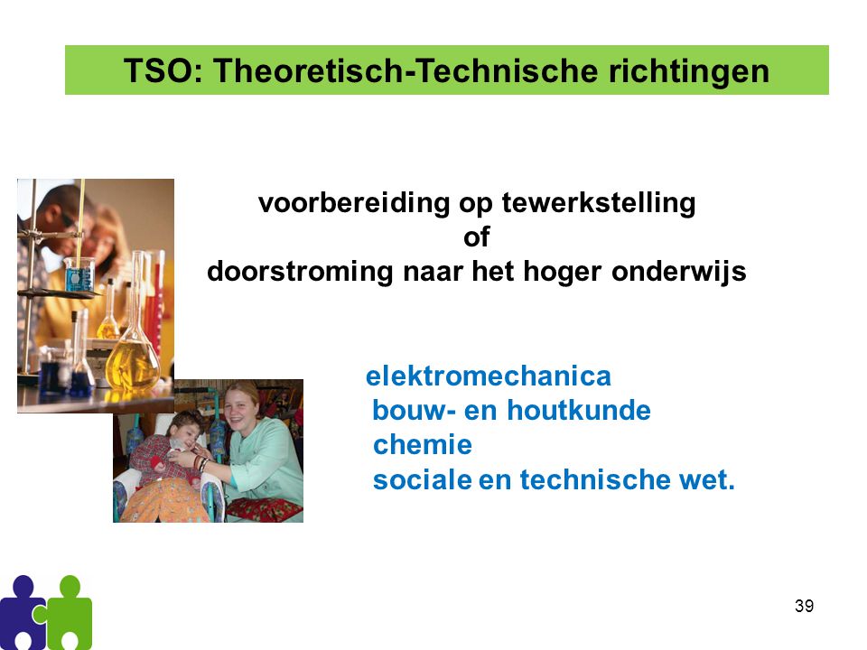 TSO: Theoretisch-Technische richtingen