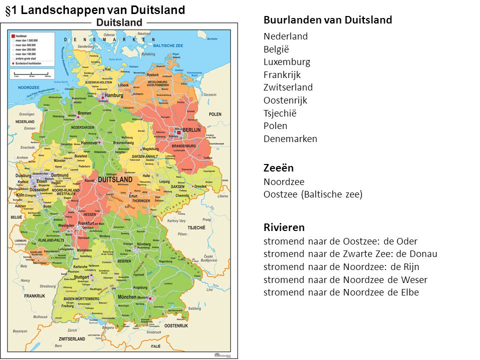 §1 Landschappen van Duitsland Buurlanden van Duitsland
