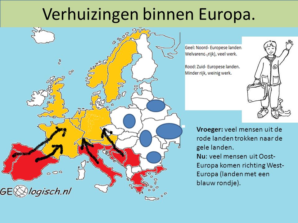 Verhuizingen binnen Europa.
