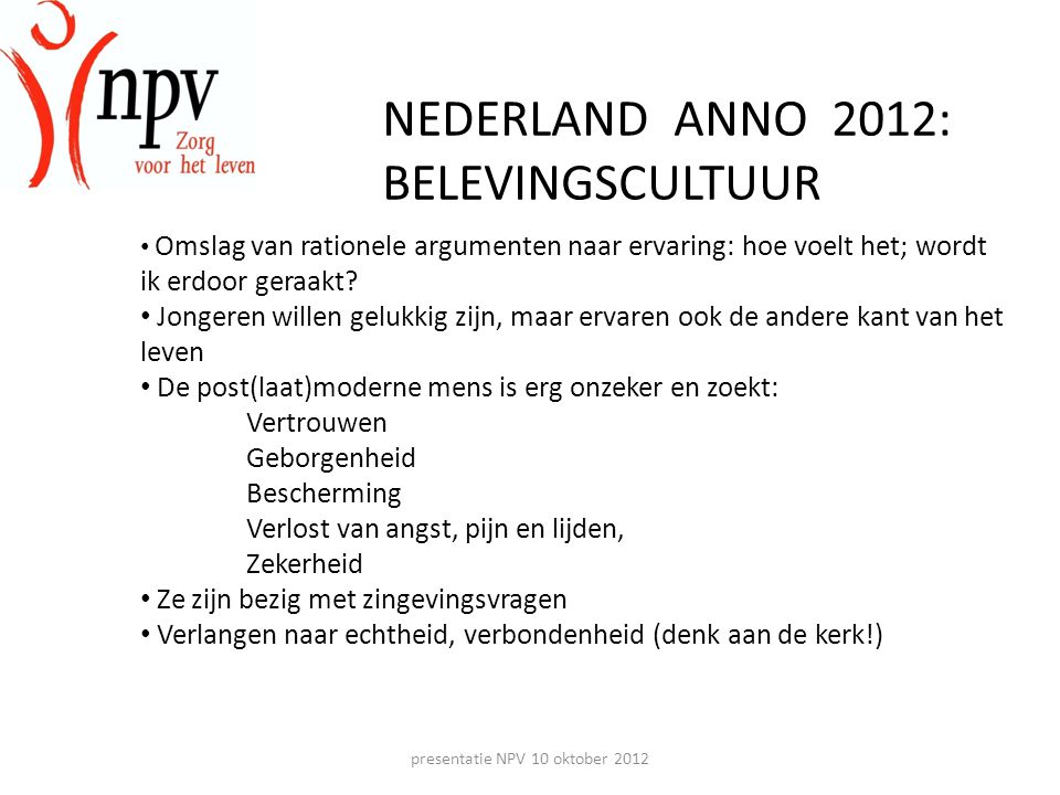 presentatie NPV 10 oktober 2012