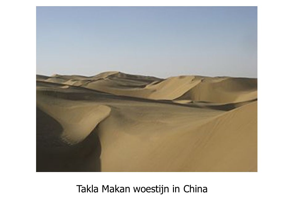 Takla Makan woestijn in China