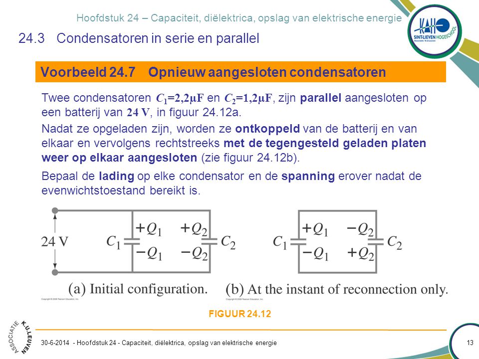 24.3 Condensatoren in serie en parallel