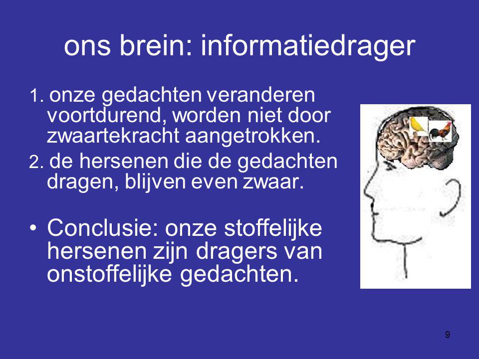 ons brein: informatiedrager