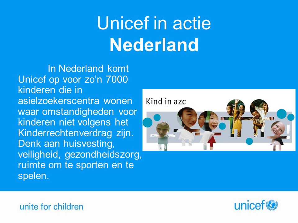 Unicef in actie Nederland