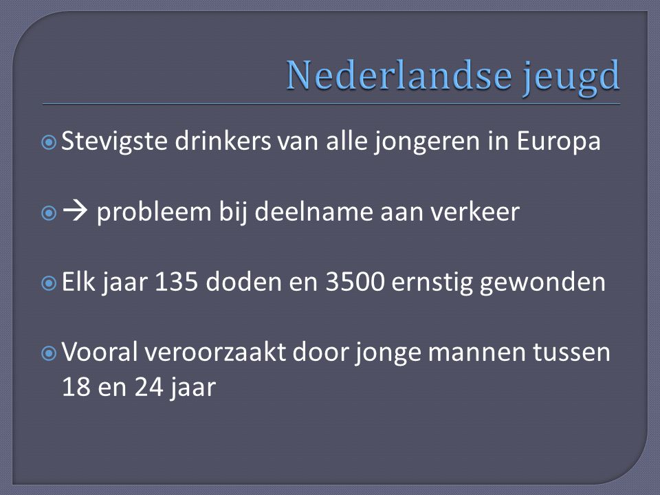 Nederlandse jeugd Stevigste drinkers van alle jongeren in Europa