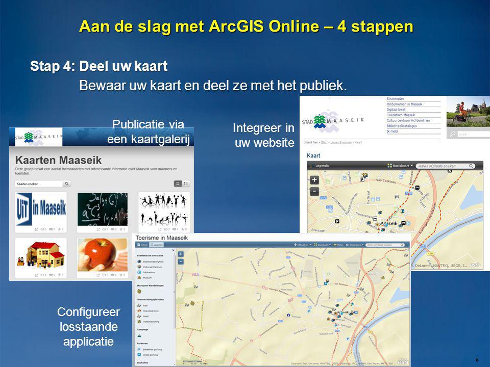 Aan de slag met ArcGIS Online – 4 stappen