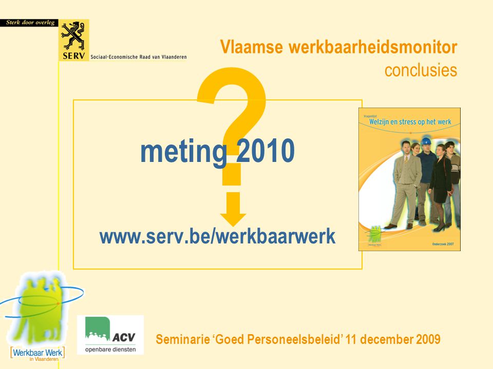 Vlaamse werkbaarheidsmonitor conclusies