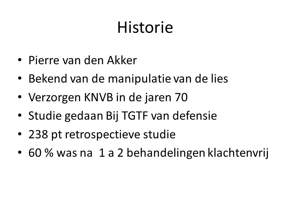 Historie Pierre van den Akker Bekend van de manipulatie van de lies