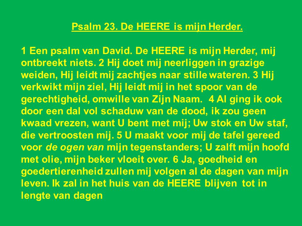 Verwonderend De Heer is mijn Herder.” - ppt video online download QO-76