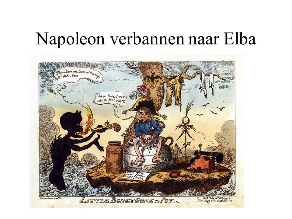 Napoleon verbannen naar Elba