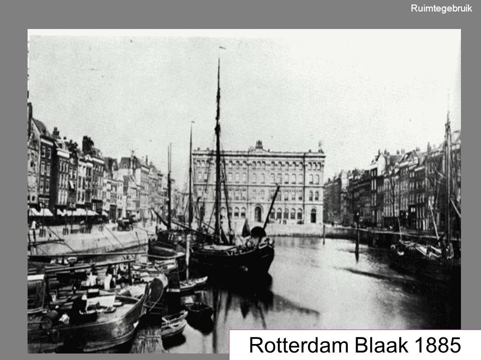Ruimtegebruik 1950 Rotterdam Blaak 1885