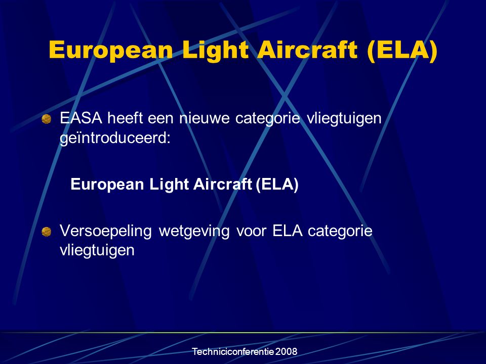 European Light Aircraft (ELA)