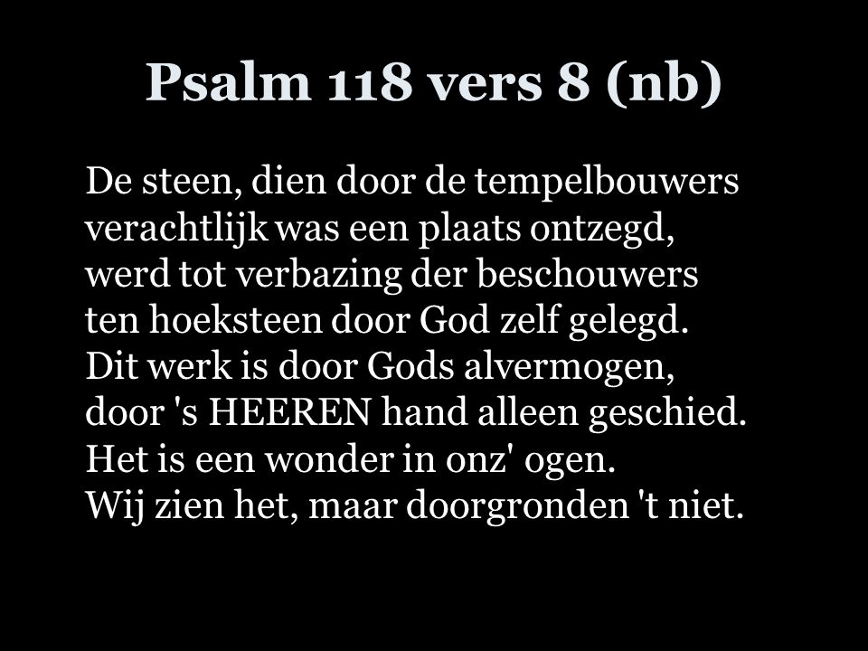 Psalm 118 vers 8 (nb)