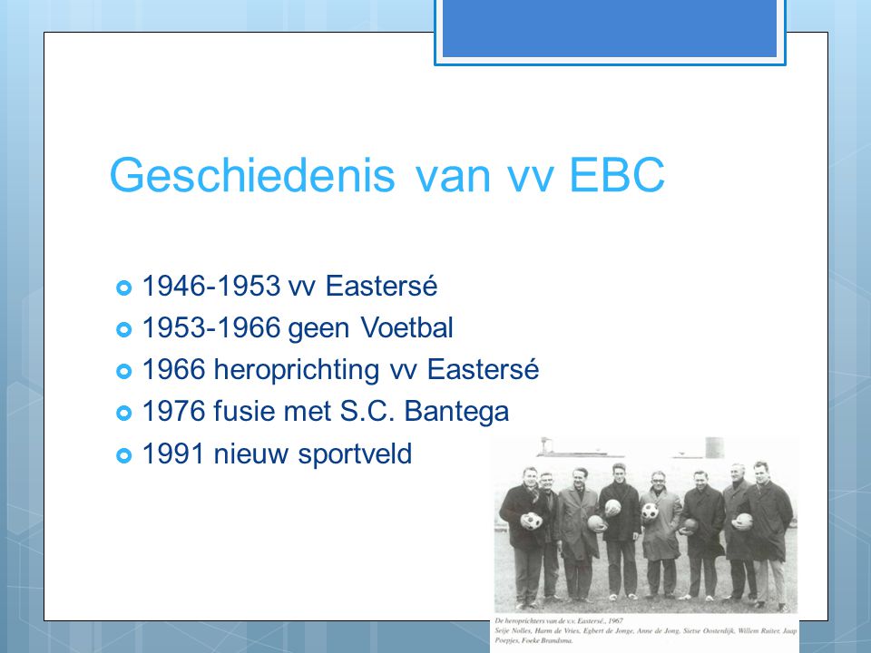 Geschiedenis van vv EBC