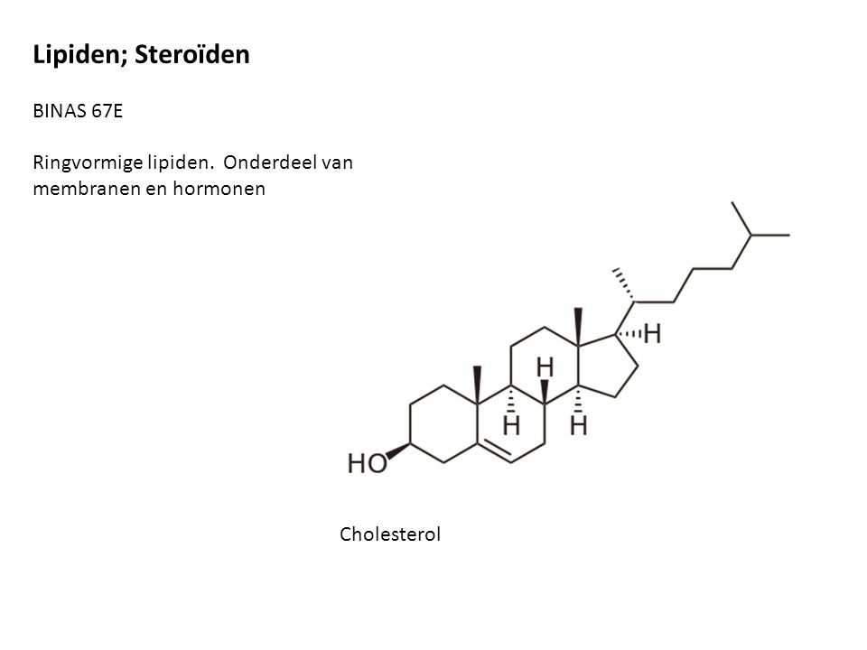 Lipiden; Steroïden BINAS 67E
