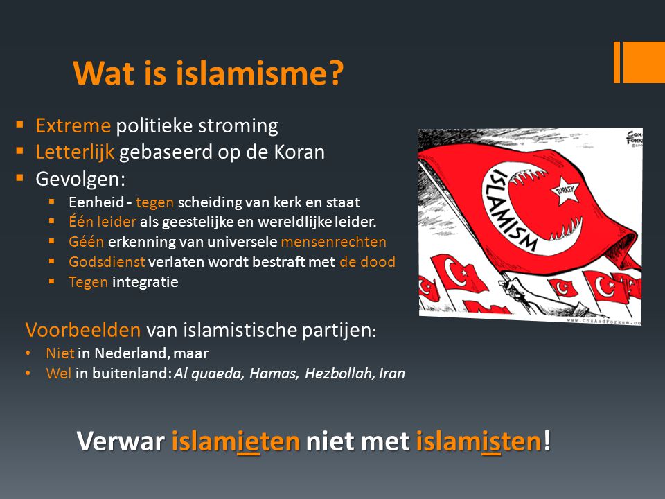 Verwar islamieten niet met islamisten!