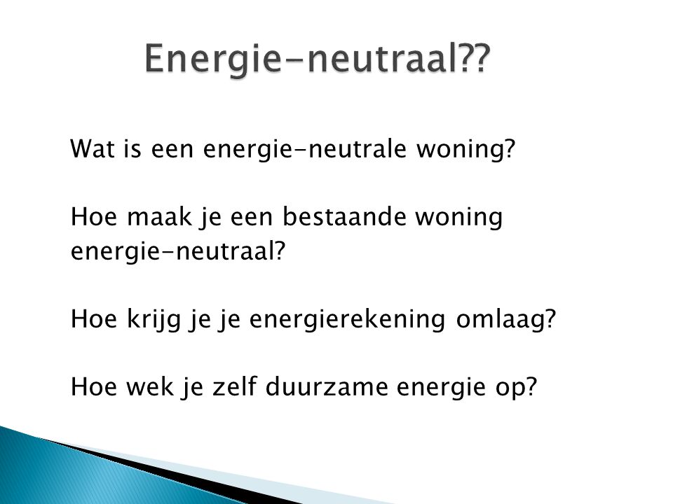 Energie-neutraal
