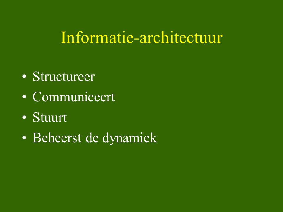 Informatie-architectuur