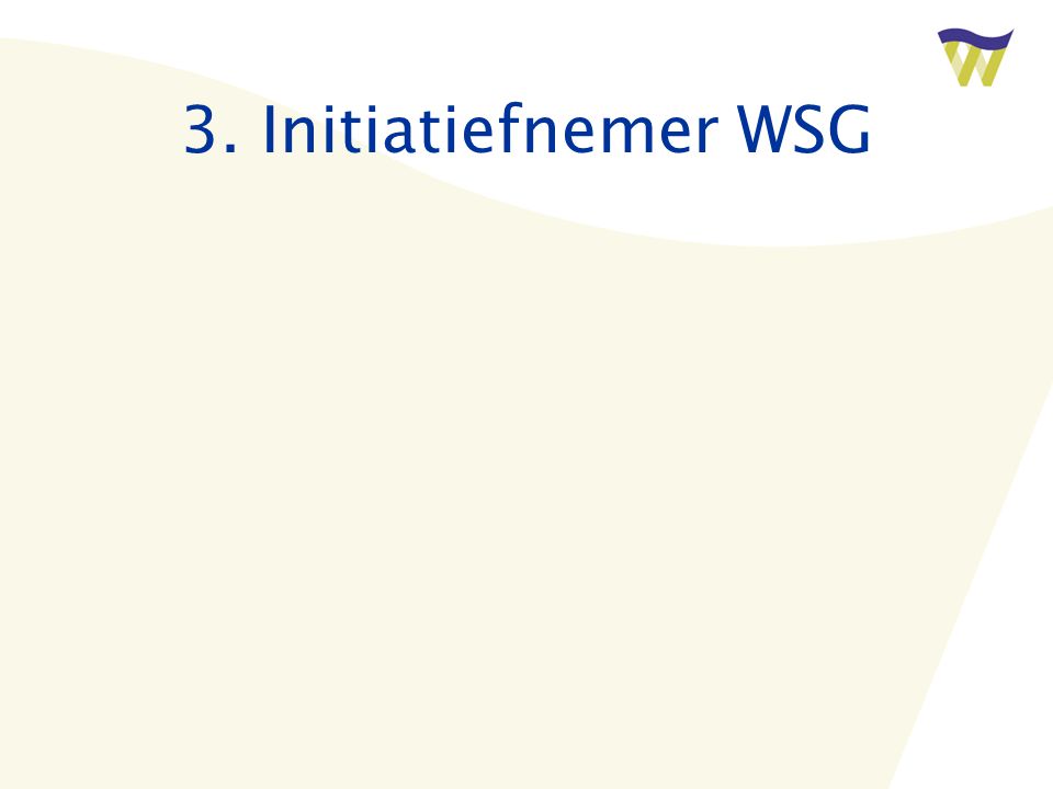 3. Initiatiefnemer WSG
