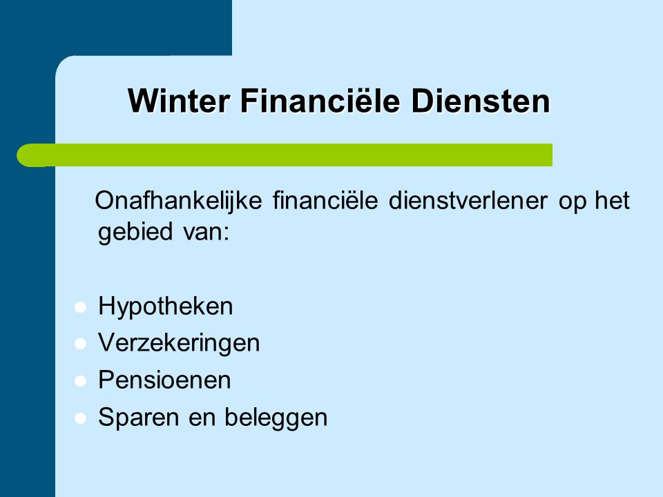 Winter Financiële Diensten