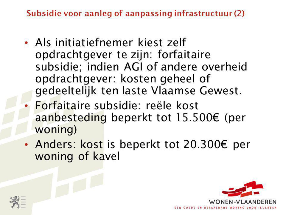 Subsidie voor aanleg of aanpassing infrastructuur (2)