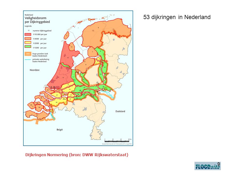 53 dijkringen in Nederland