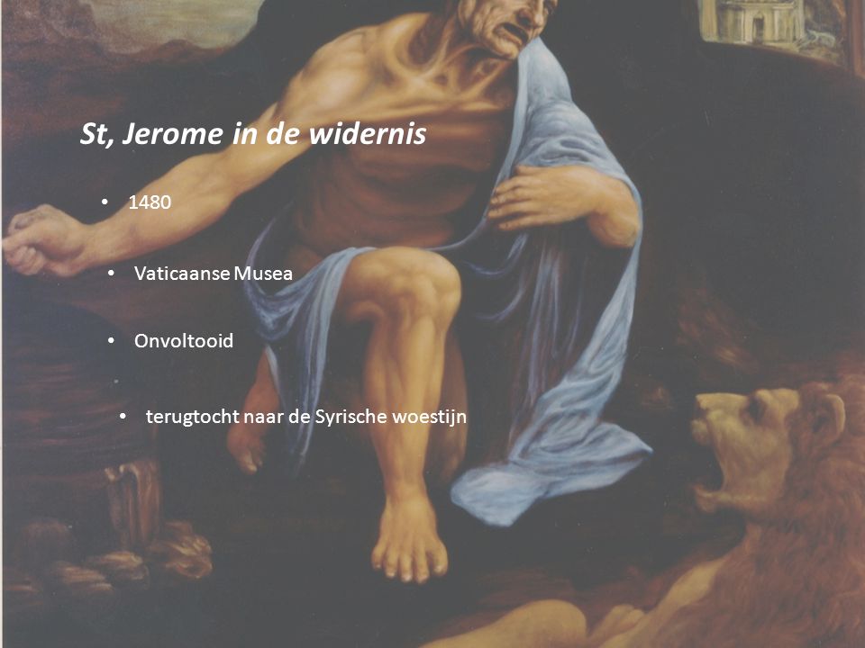 St, Jerome in de widernis
