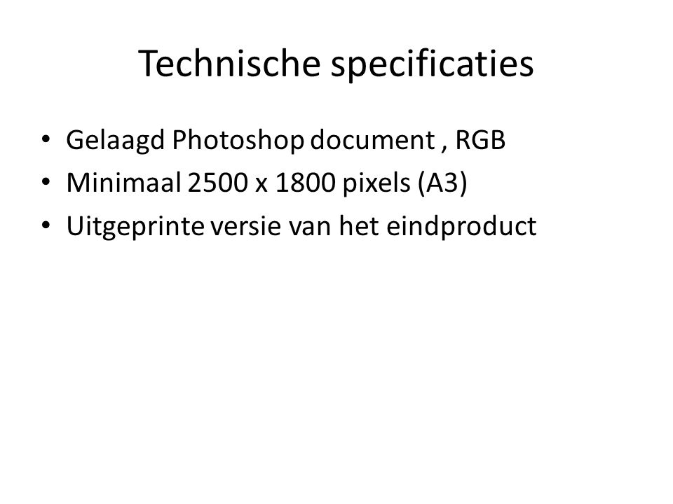 Technische specificaties