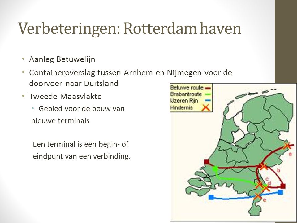 Verbeteringen: Rotterdam haven