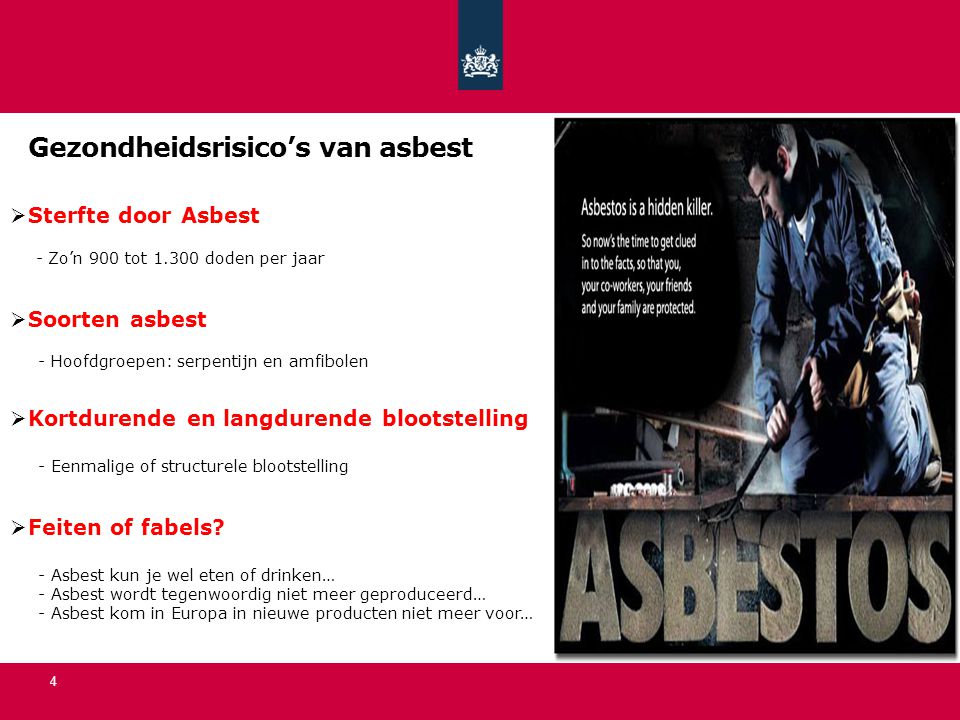 Gezondheidsrisico’s van asbest
